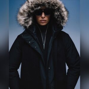 NWT Quince Women's Responsible Down Long Parka Black Medium